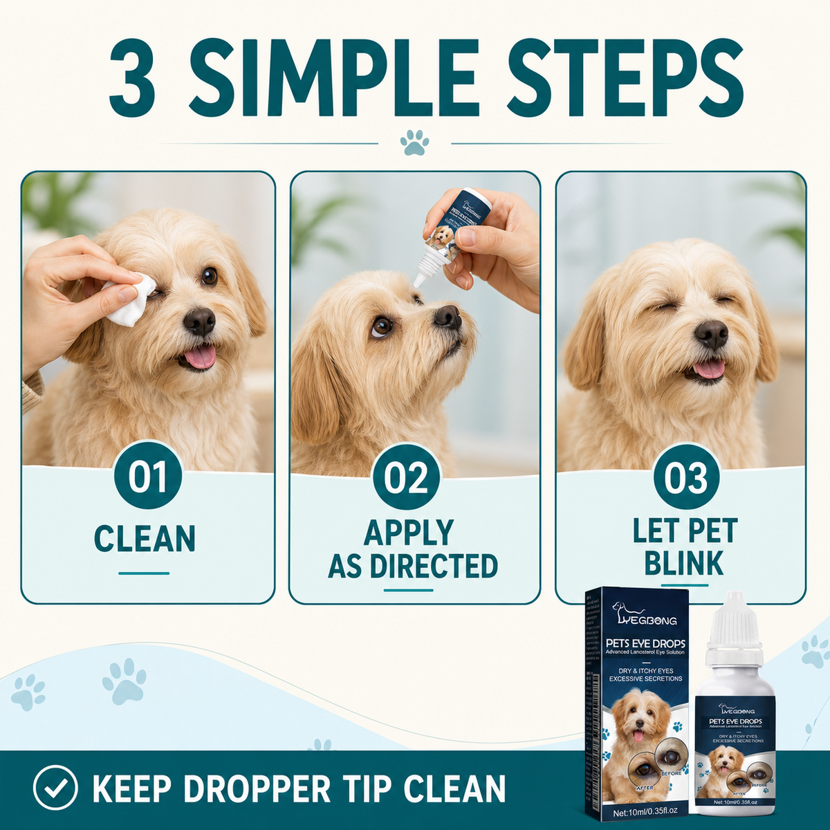 Pet Advanced Eye Repair Drops