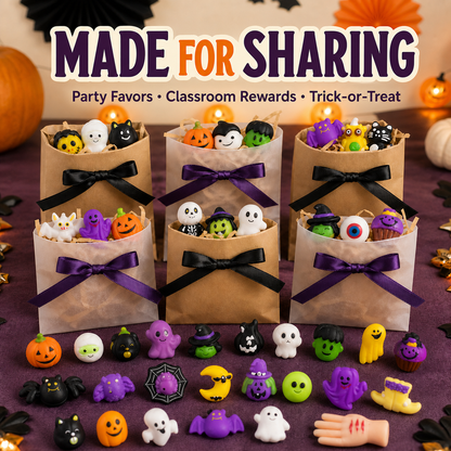 Summerween Halloween Mnin Squishy Toy Set