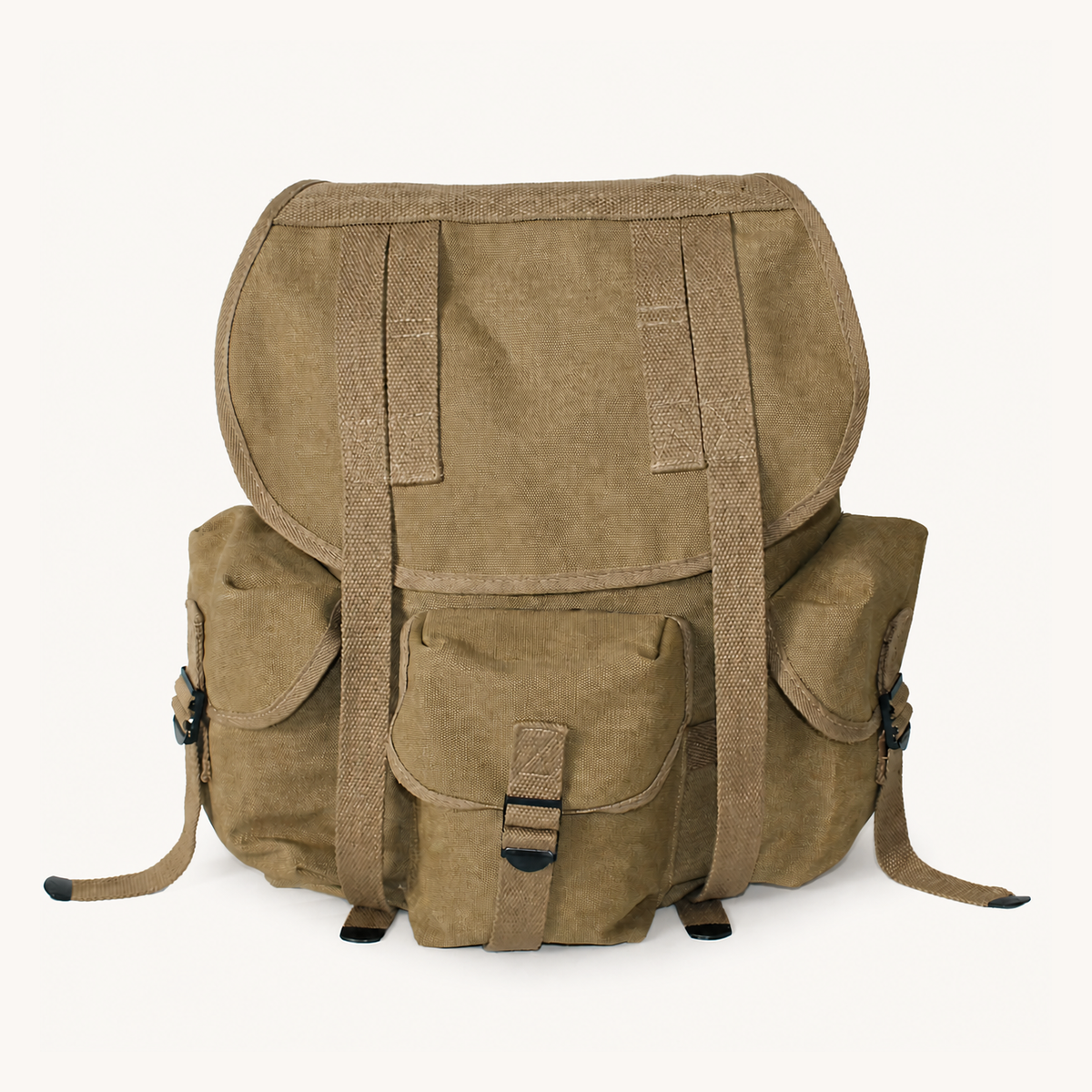 Heavy-Duty Canvas Field Haversack Backpack