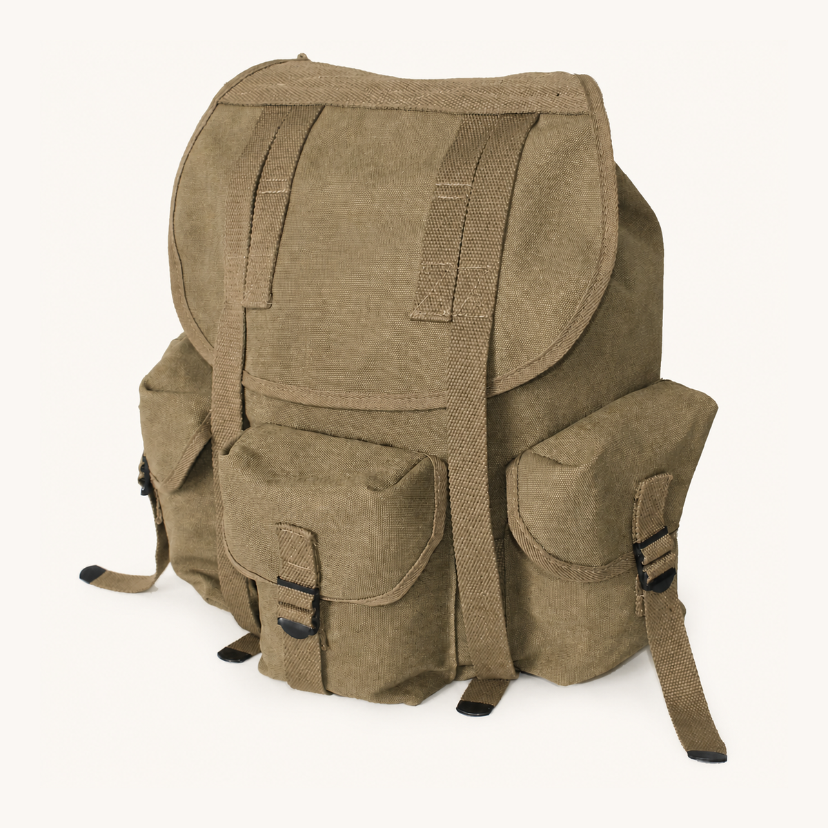 Heavy-Duty Canvas Field Haversack Backpack