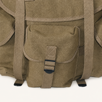 Heavy-Duty Canvas Field Haversack Backpack