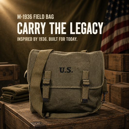 Heavyweight Canvas Military Crossbody Bag