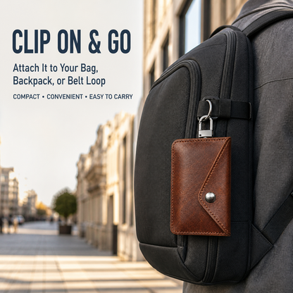 Dual-Compartment Faraday Key Fob Pouch