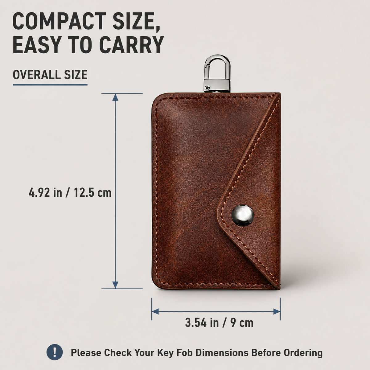 Dual-Compartment Faraday Key Fob Pouch