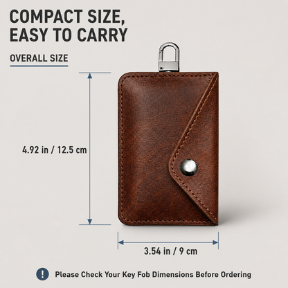 Dual-Compartment Faraday Key Fob Pouch