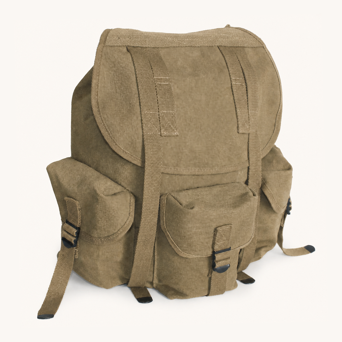 Heavy-Duty Canvas Field Haversack Backpack