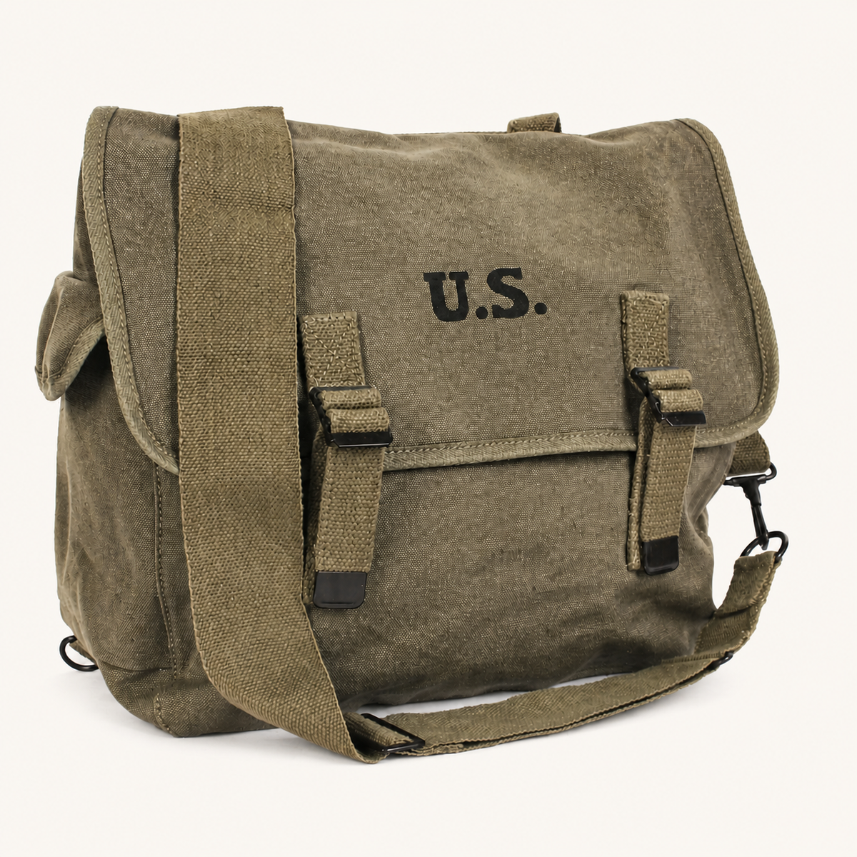 Heavyweight Canvas Military Crossbody Bag