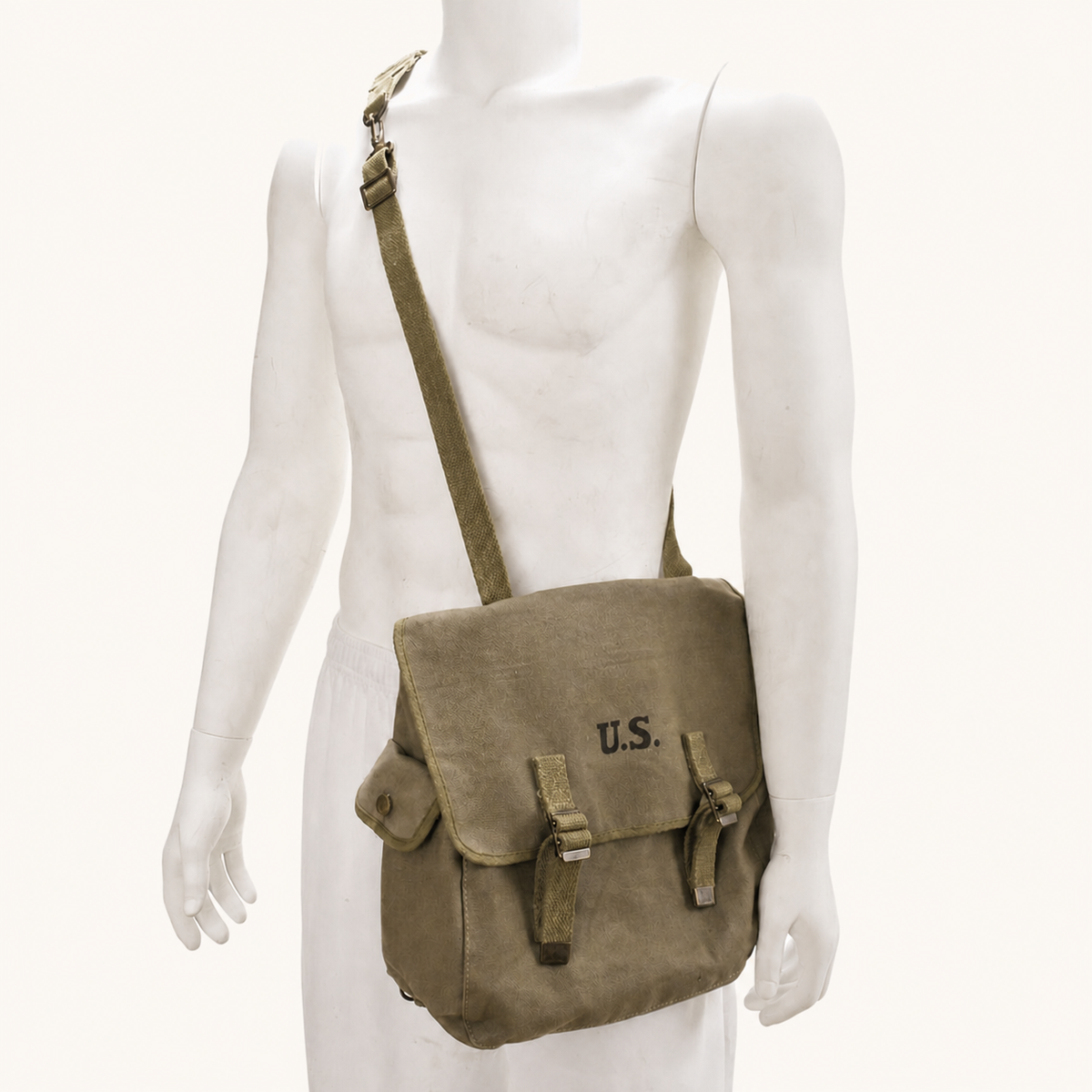 Heavyweight Canvas Military Crossbody Bag