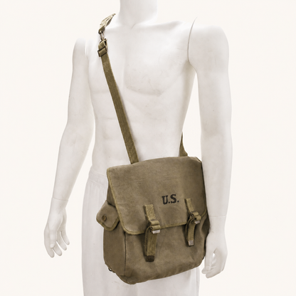 Heavyweight Canvas Military Crossbody Bag