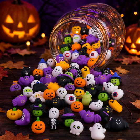 Summerween Halloween Mnin Squishy Toy Set